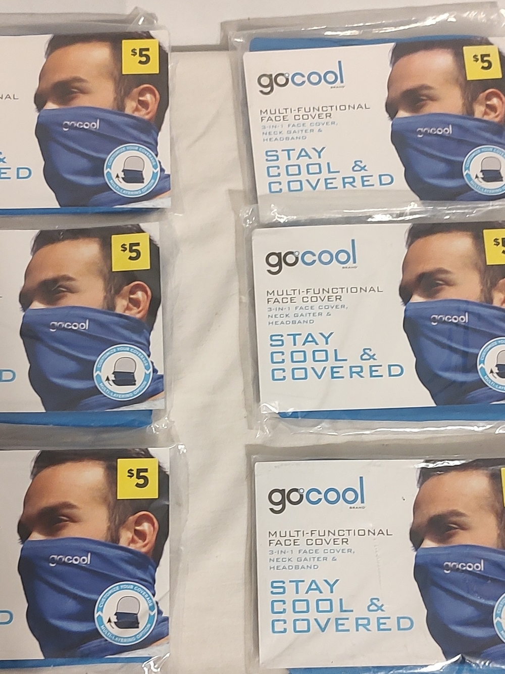 Blue Multi-Functional Face Cover - Stay Cool & Covered